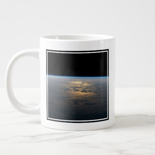 Sunglint Beams Off A Partly Cloudy South Pacific Giant Coffee Mug