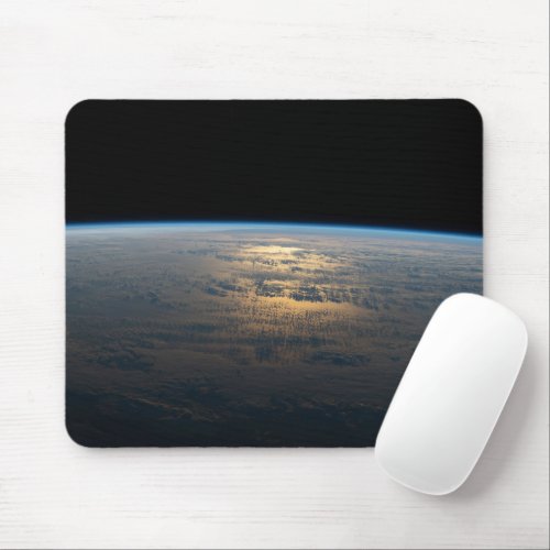 Sunglint Beams Off A Partly Cloudy South Pacific Mouse Pad