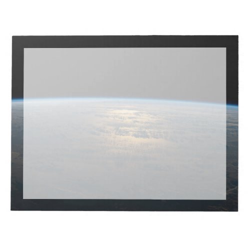 Sunglint Beams Off A Partly Cloudy South Pacific Notepad