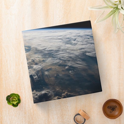 Sunglint Beams Off Celebes Sea In Southeast Asia 3 Ring Binder