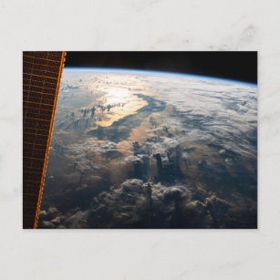 Sunglint Beams Off Celebes Sea In Southeast Asia Postcard