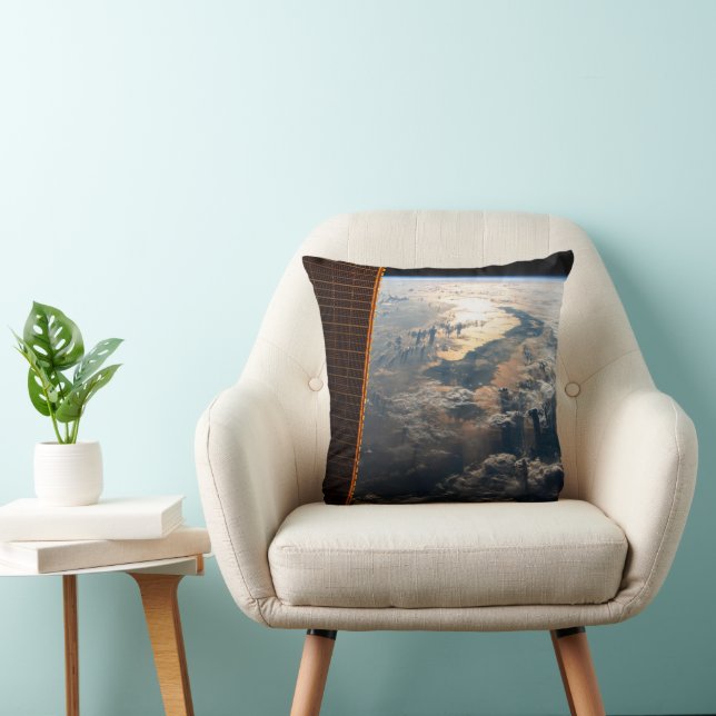 Sunglint Beams Off Celebes Sea In Southeast Asia Throw Pillow (Chair)
