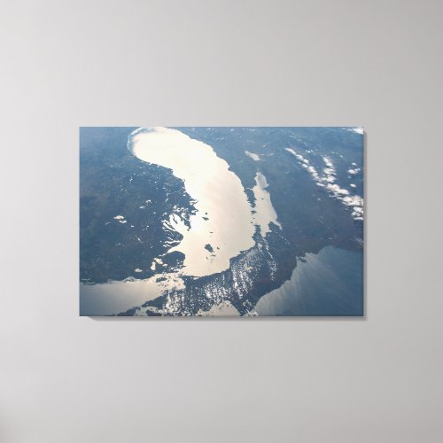 Sunglint Beams Off Lake Michigan Canvas Print