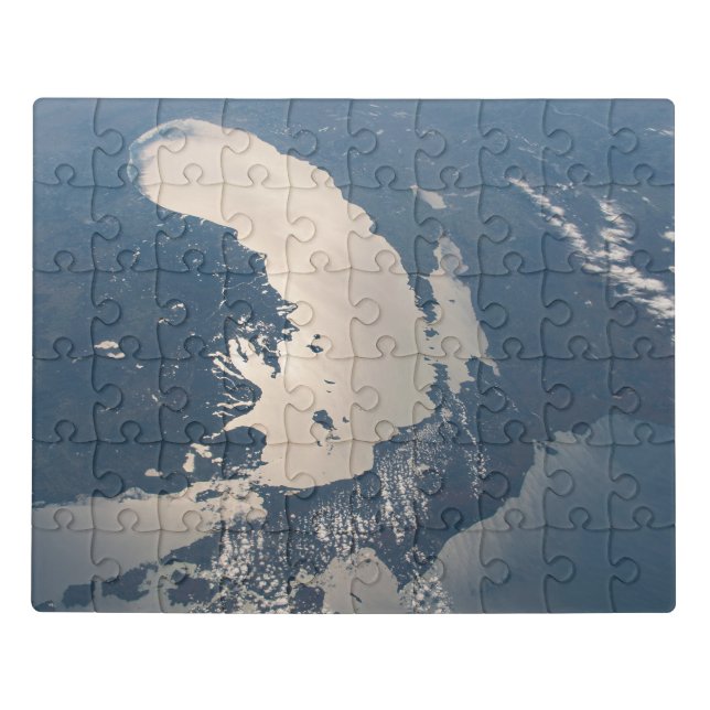 Sunglint Beams Off Lake Michigan Jigsaw Puzzle (Puzzle Horizontal)