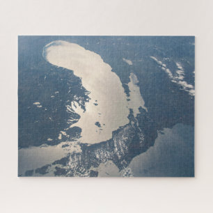 Sunglint Beams Off Lake Michigan Jigsaw Puzzle