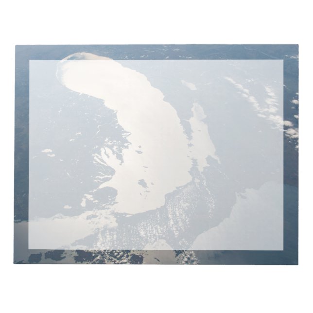 Sunglint Beams Off Lake Michigan Notepad (Front)