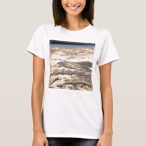 Sunglint Beams Off The Atlantic Ocean T_Shirt