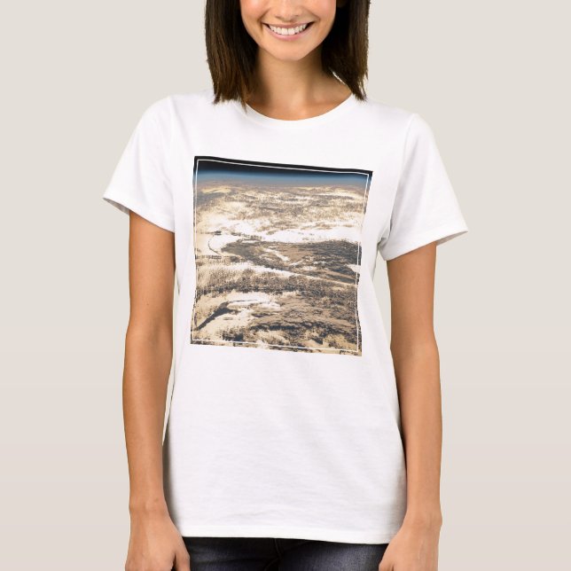 Sunglint Beams Off The Atlantic Ocean T-Shirt (Front)