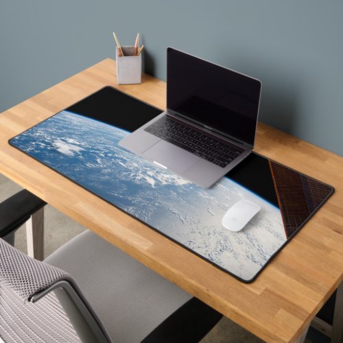 Sunglint Beams Off The Waters Of The Pacific Ocean Desk Mat