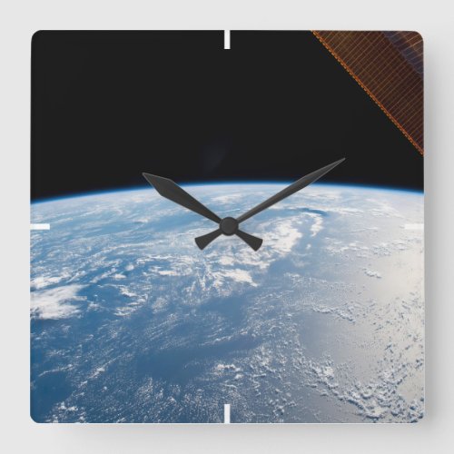 Sunglint Beams Off The Waters Of The Pacific Ocean Square Wall Clock