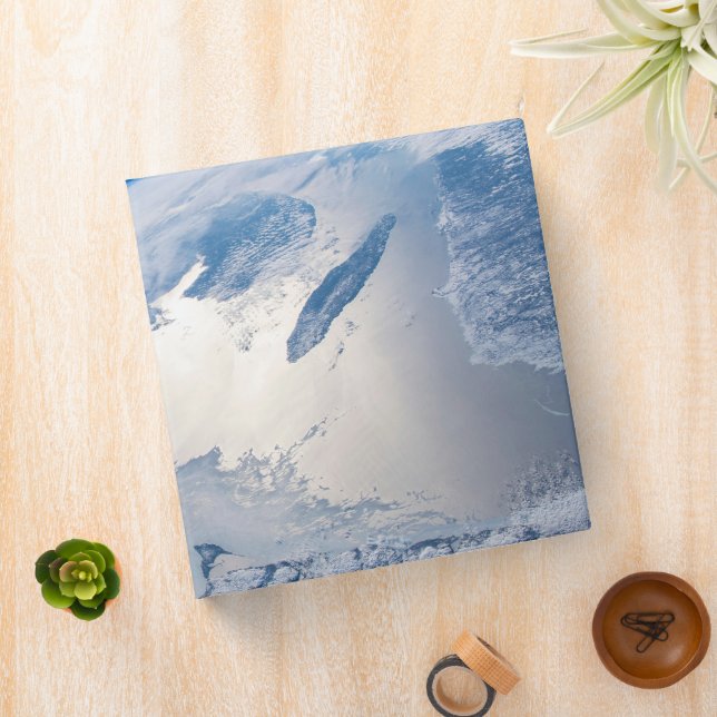 Sunglint Off The Gulf Of St. Lawrence In Canada. 3 Ring Binder (In Situ)
