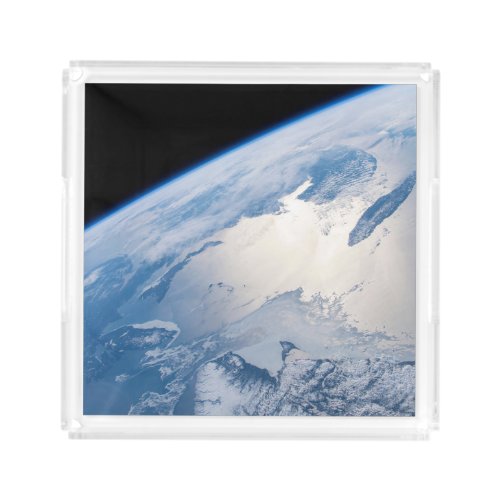 Sunglint Off The Gulf Of St Lawrence In Canada Acrylic Tray