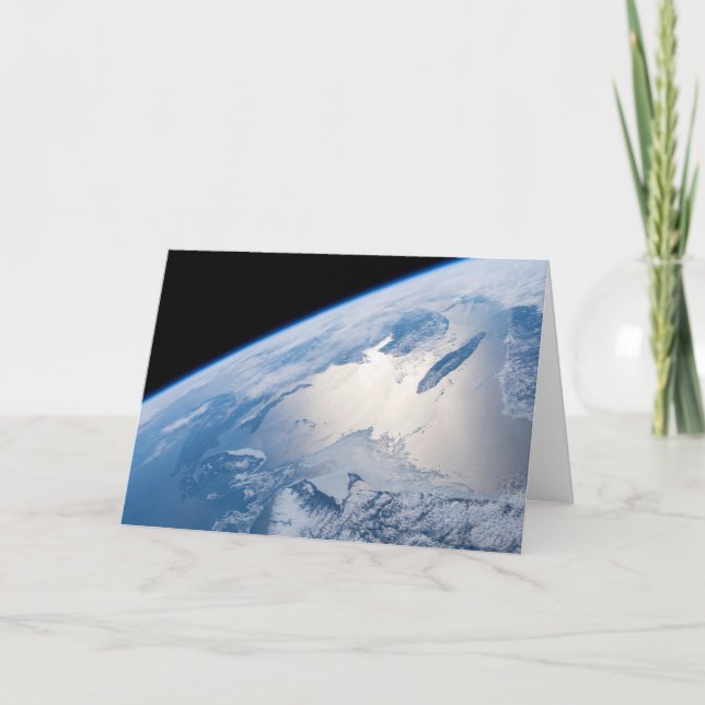 Sunglint Off The Gulf Of St. Lawrence In Canada. Card (Front)