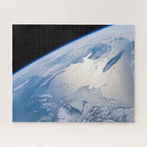 Sunglint Off The Gulf Of St Lawrence In Canada Jigsaw Puzzle
