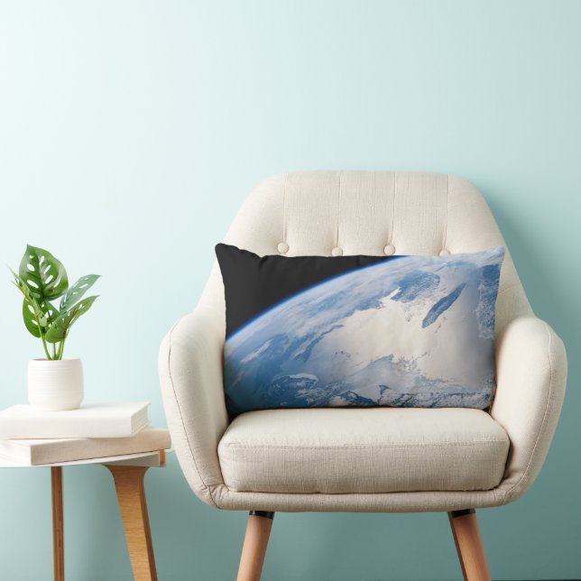 Sunglint Off The Gulf Of St. Lawrence In Canada. Lumbar Pillow (Chair)