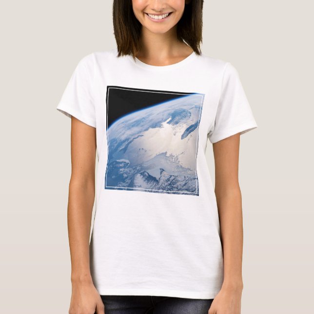 Sunglint Off The Gulf Of St. Lawrence In Canada. T-Shirt (Front)