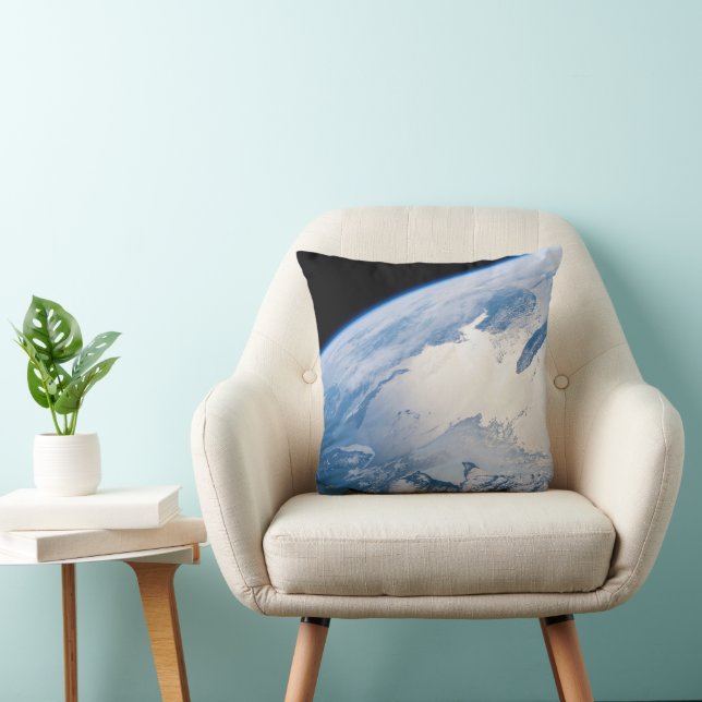 Sunglint Off The Gulf Of St. Lawrence In Canada. Throw Pillow (Chair)
