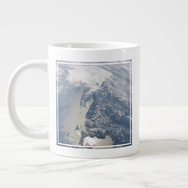 Sunglint On The Massachusetts Coastline. Giant Coffee Mug (Left)