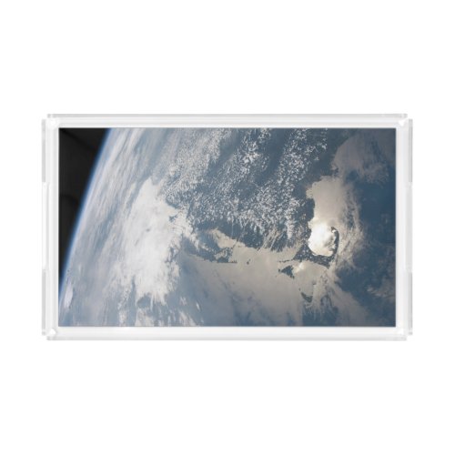 Sunglint On The Waters Of Earth Acrylic Tray