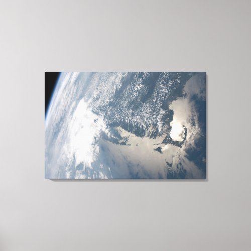 Sunglint On The Waters Of Earth Canvas Print