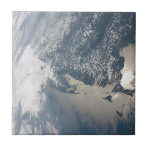 Sunglint On The Waters Of Earth. Ceramic Tile