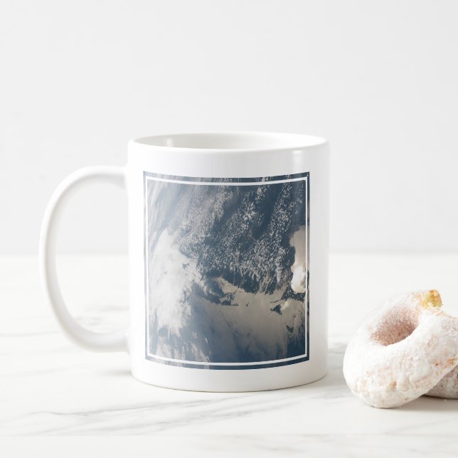 Sunglint On The Waters Of Earth. Coffee Mug (With Donut)