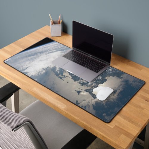 Sunglint On The Waters Of Earth Desk Mat