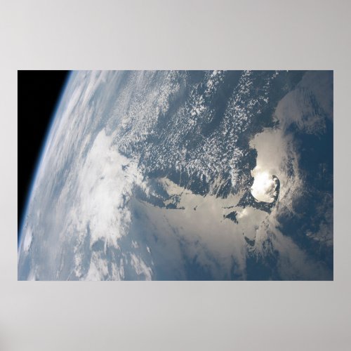 Sunglint On The Waters Of Earth Poster