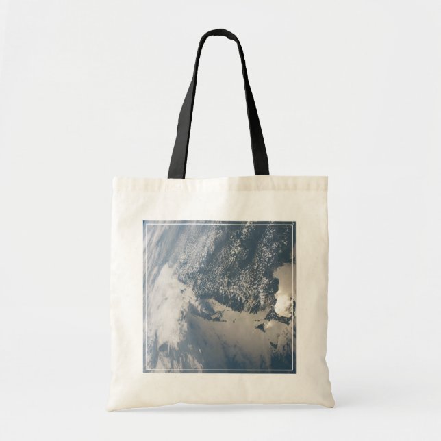 Sunglint On The Waters Of Earth. Tote Bag (Front)