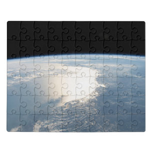 Sunglint Reflects Off The Gulf Of Mexico Jigsaw Puzzle