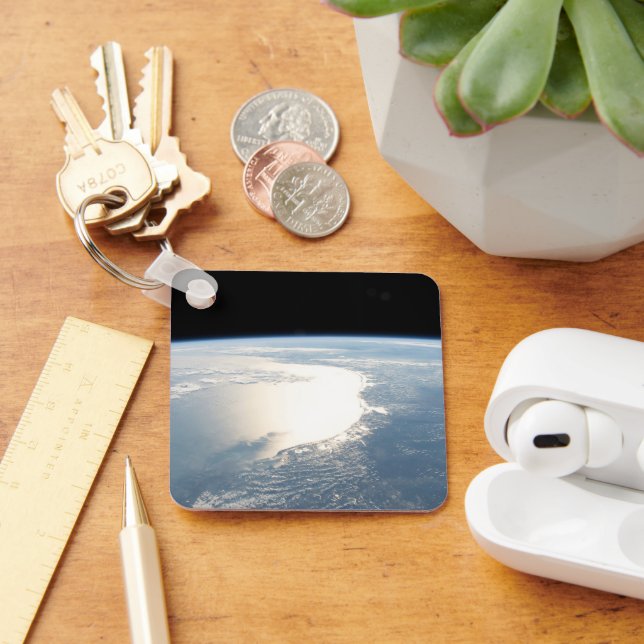 Sunglint Reflects Off The Gulf Of Mexico Keychain (Desk)