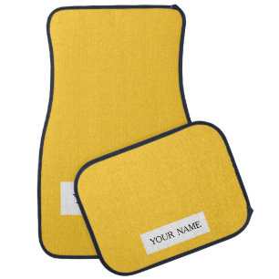 Sunglow Yellow Bright Colorful Car Mat