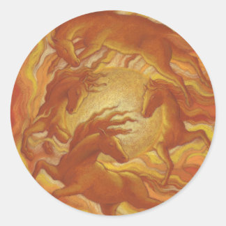Sunhorses Classic Round Sticker