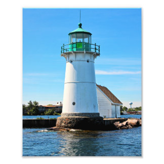 Sunken Rock Lighthouse, New York Photo Print