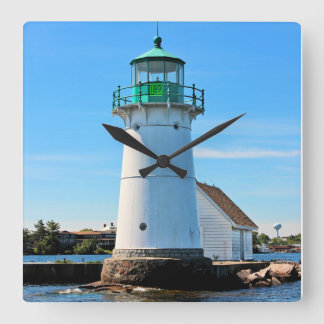 Sunken Rock Lighthouse, New York Wall Clock