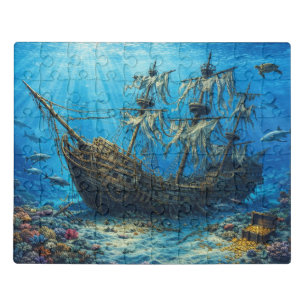 Sunken Ship Underwater Puzzle
