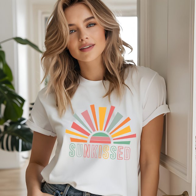 Sunkissed Retro Sun Summer Beach Holiday Tri-Blend Shirt (Creator Uploaded)