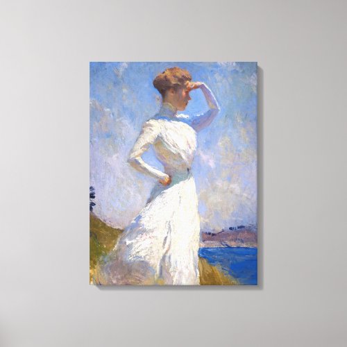 Sunlight 1909 by Frank Weston Benson Canvas Print