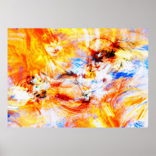 Sunlight. Abstract beautiful multicolor bright art Poster