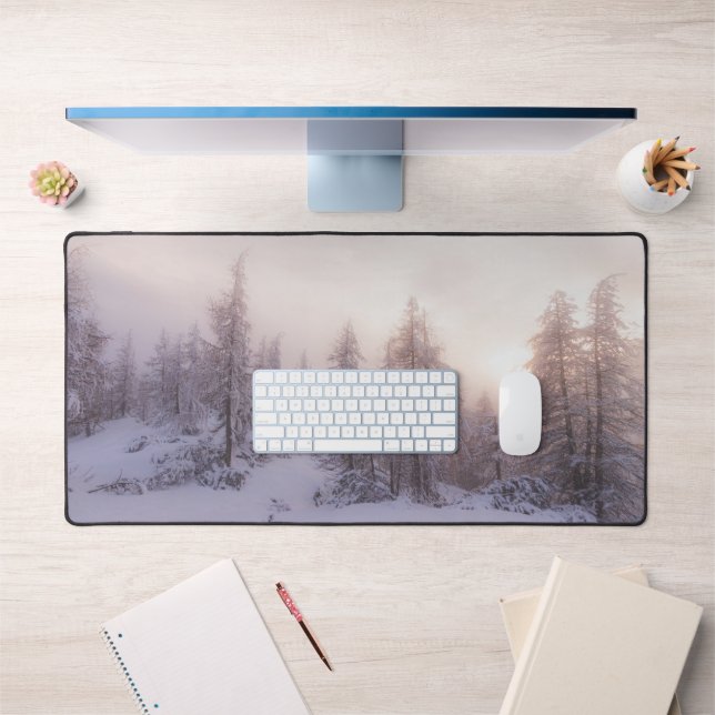 Sunlight and spruce forest desk mat (Office 1)
