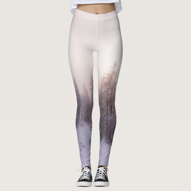Sunlight and spruce forest leggings (Front)