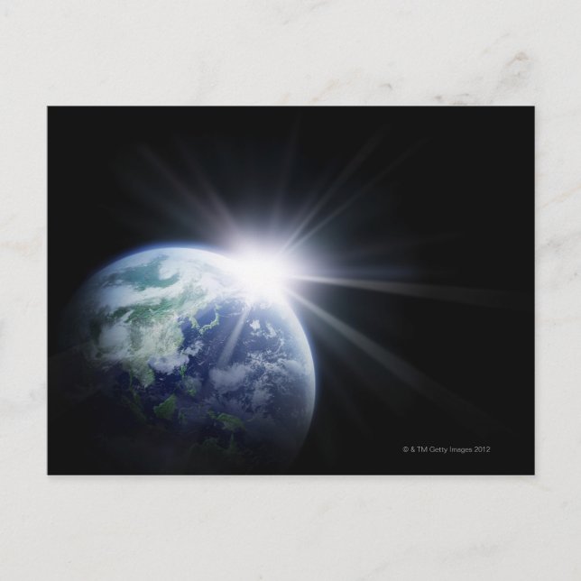 Sunlight Behind Earth 4 Postcard (Front)
