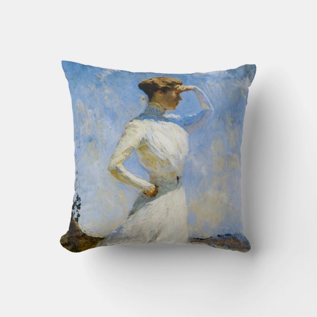 Sunlight by Frank Benson Throw Pillow (Front)
