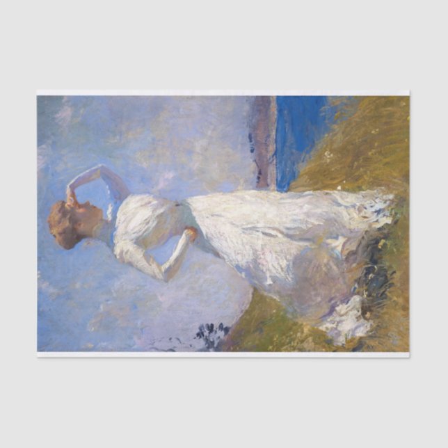 Sunlight by Frank Weston Benson Tissue Paper (Front)