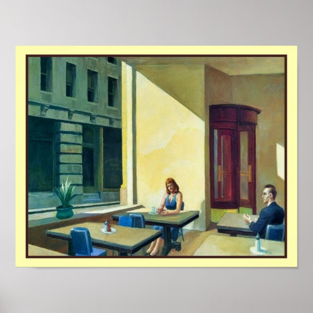 Sunlight in a Cafeteria 1958 Edward Hopper Poster (Front)