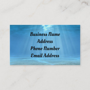 Sunlight In Ocean Business Card