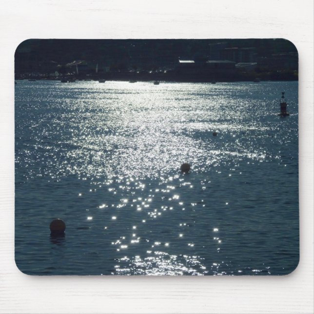 Sunlight on Cardiff Bay Mouse Pad (Front)
