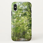 Sunlight on Wooded Path at Centennial Park iPhone X Case
