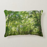 Sunlight on Wooded Path at Centennial Park Decorative Pillow