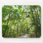 Sunlight on Wooded Path at Centennial Park Mouse Pad